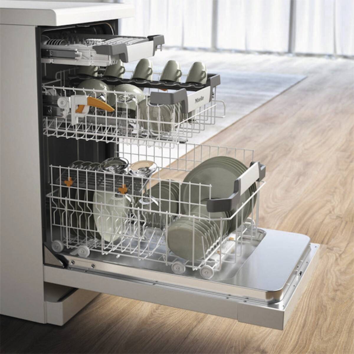 Miele Geschirrspüler 45cm EcoPower AutoOpen ComfortClose Modell G 5740 SC SL Energieeffizienzklasse C – Bild 4