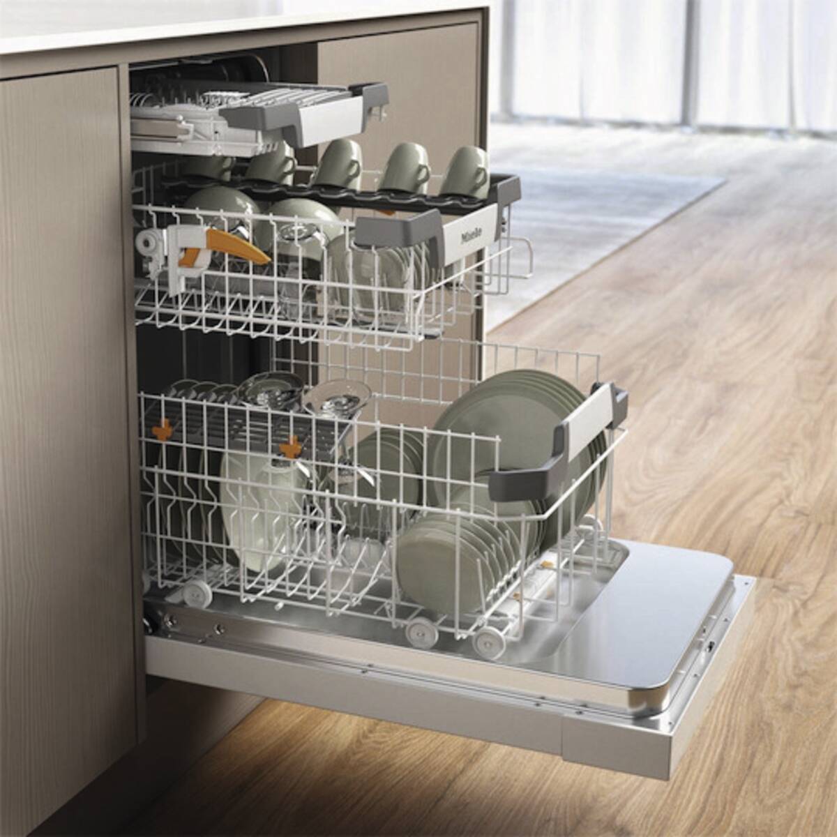 Miele Unterbau-Geschirrspüler G 5740 SCU SL 45cm Edelstahl EcoPower AutoOpen 9 Maßgedecke – Bild 4