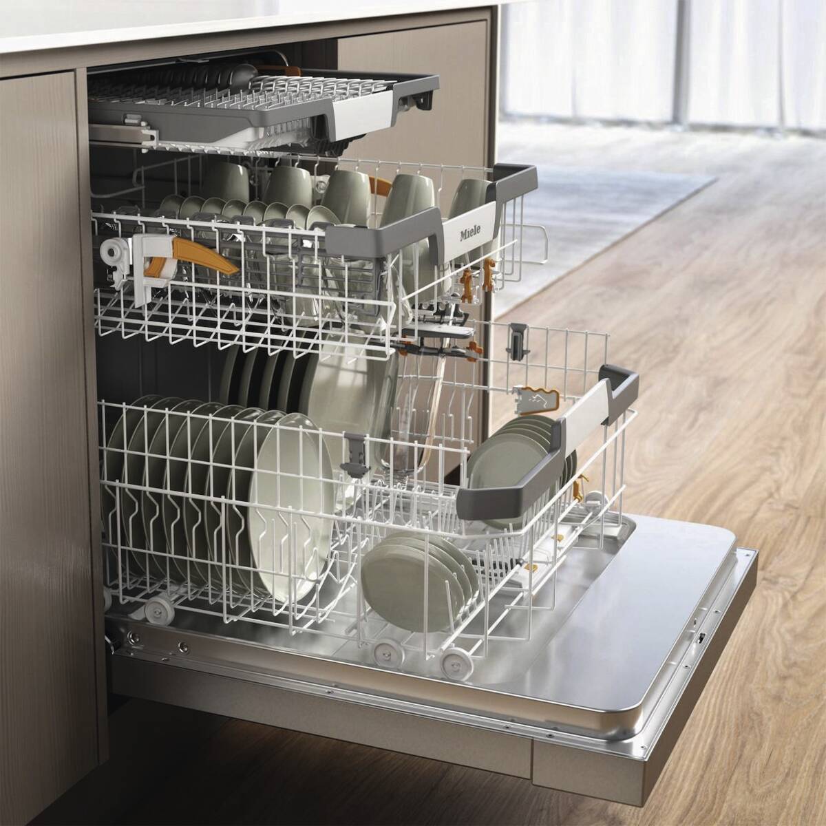 Miele Unterbau-Geschirrspüler Edelstahl G 7210 SCU Eco Feedback Energieklasse A – Bild 3