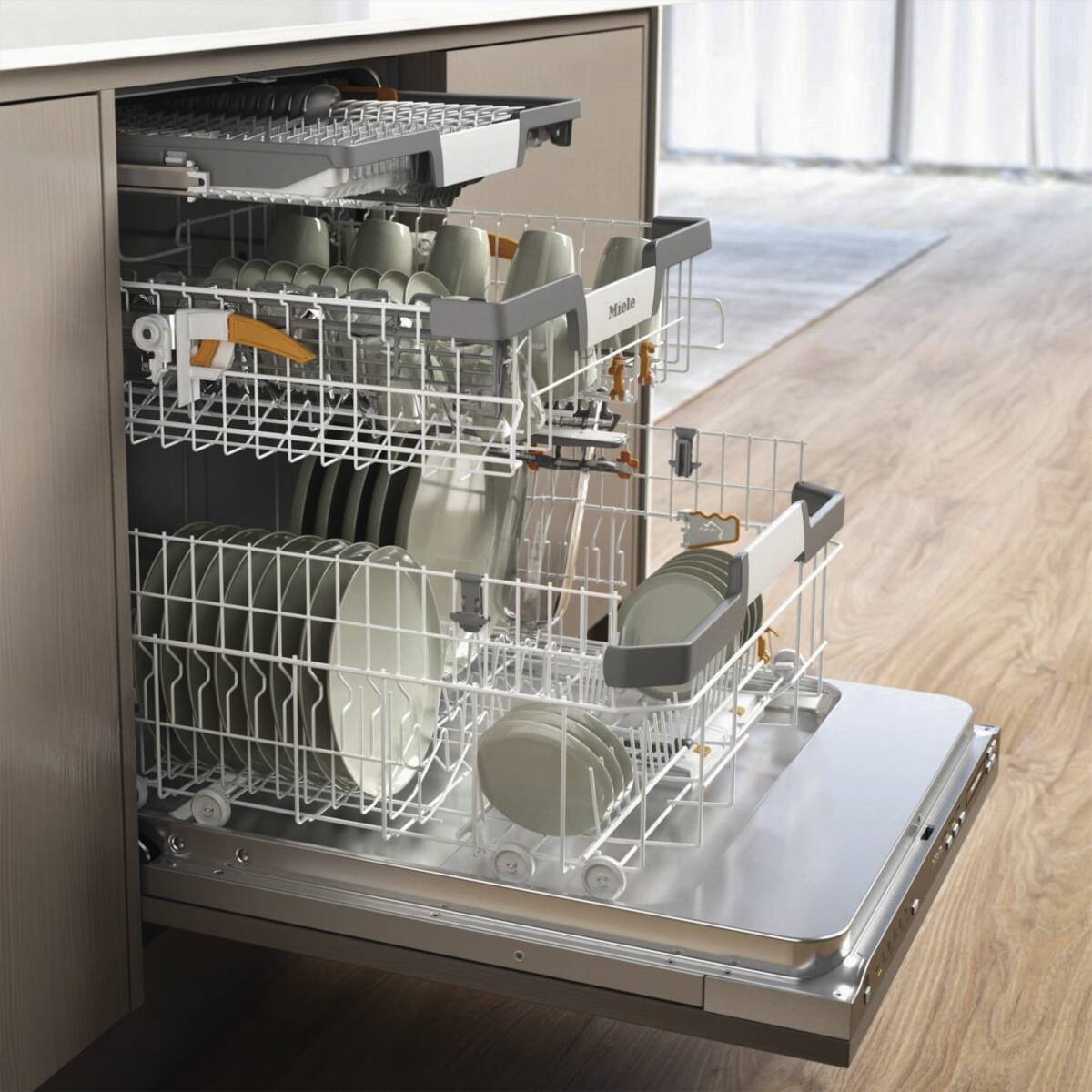 Miele Einbau-Geschirrspüler EcoPower Vollintegrierbar Edelstahl 14 Maßgedecke – Bild 3