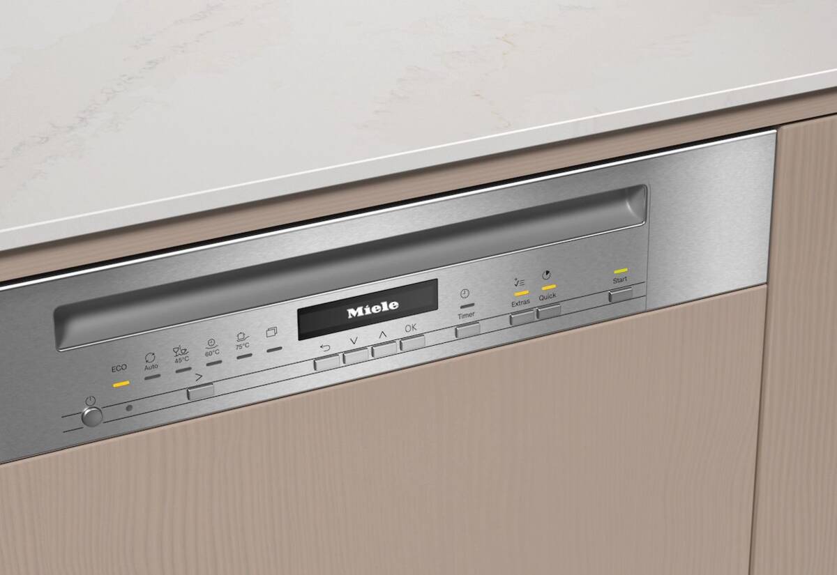Miele Einbau-Geschirrspüler EcoPower AutoOpen 14 Maßgedecke Edelstahlenergetik A – Bild 2