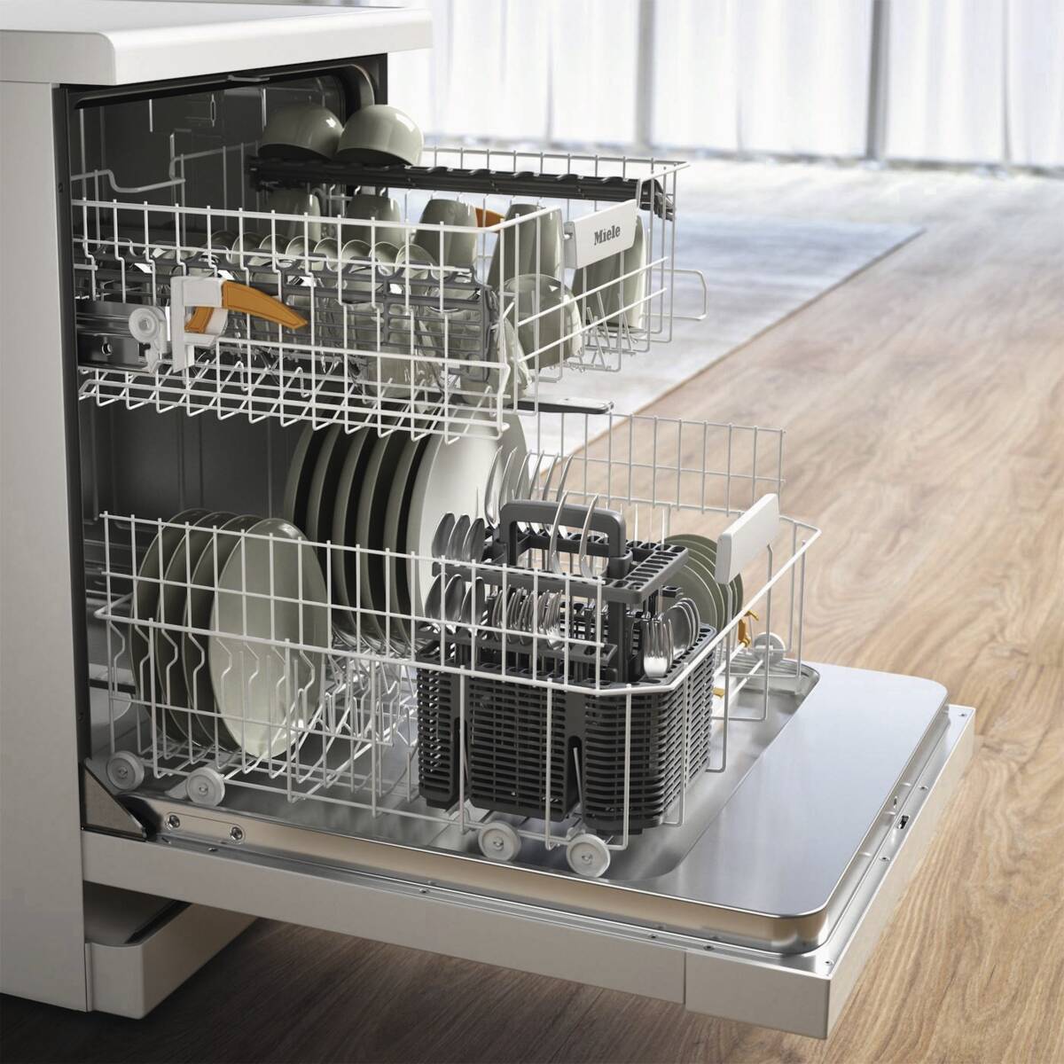 Miele Geschirrspüler EcoPower-Technologie G 5811 Active Plus 13 Maßgedecke Edelstahl – Bild 3